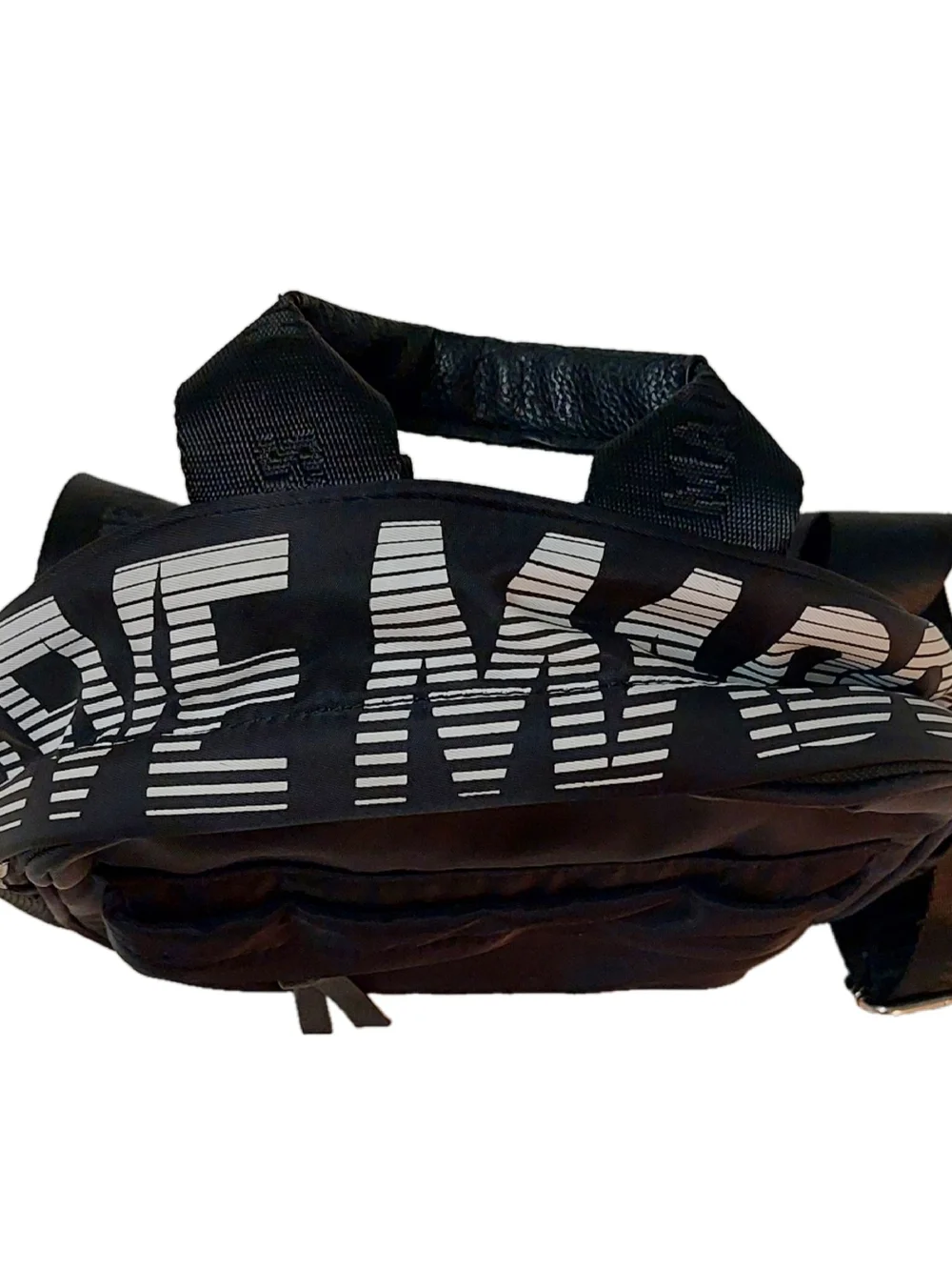 Steve Madden Black Mini Backpack With Multi Pockets Logo Backpack NWOT